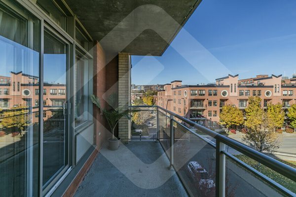 Condo cityview from balcony in Le Sud Ouest Montréal short term furnished rental in montreal
