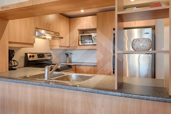 Condo for Rent kitchen-3 in Le Sud Ouest Montréal short term furnished rental in montreal