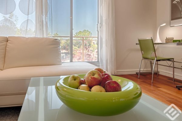 Fully Furnished Condo fruit basket in Montreal fully furnished apartments in montreal