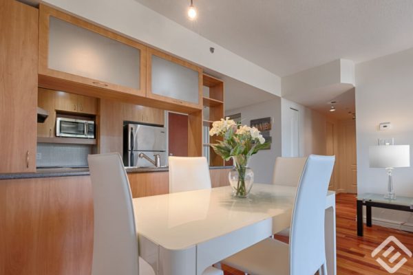 Fully Furnished Condo living room-5 for Rent in Montreal fully furnished apartments in montreal