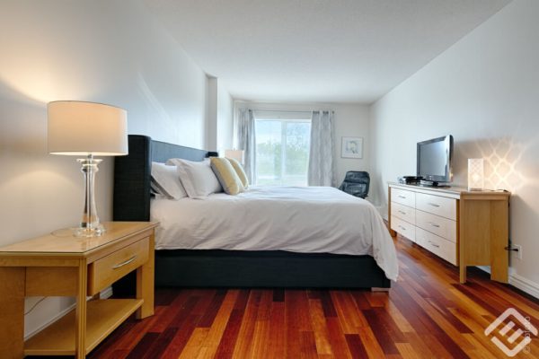 Fully Furnished Condo master bedroom for Rent in Montreal fully furnished apartments in montreal