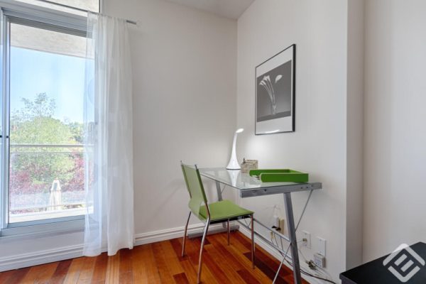 Fully Furnished Condo study desk in Montreal fully furnished apartments in montreal