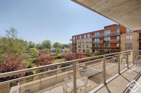 Fully Furnished Condo view from balcony in Montreal fully furnished apartments in montreal