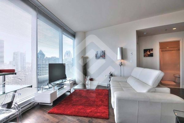 furnished apartments downtown livingroom-2 for rent in Montreal furnished apartments for rent in montreal