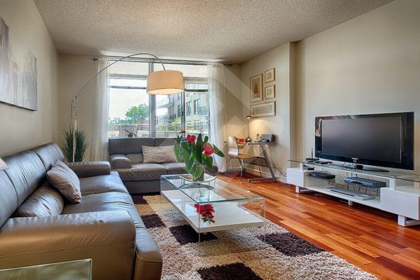 short term furnished housing couch in the living room in montreal short term furnished housing in montreal