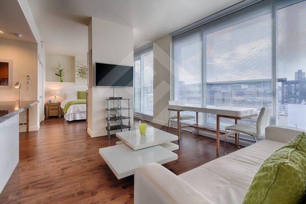 studio apartment downtown livingroom-3 in montreal for rent