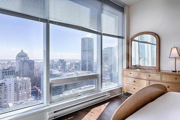 vacational furnished apartment cityview from bedroom rental in montreal vacation rental in montreal